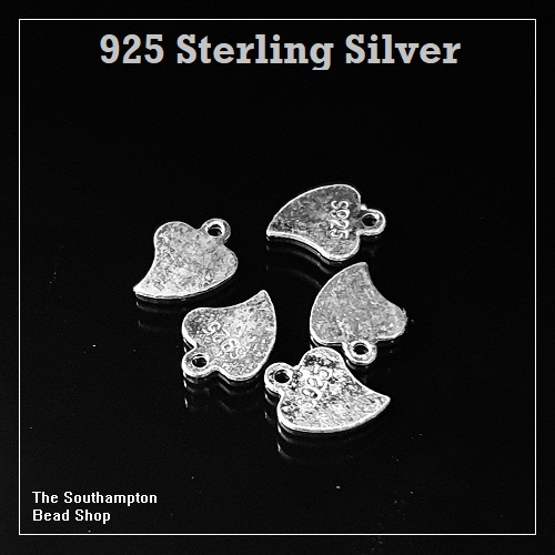 925 Silver Heart Tag (5pcs)